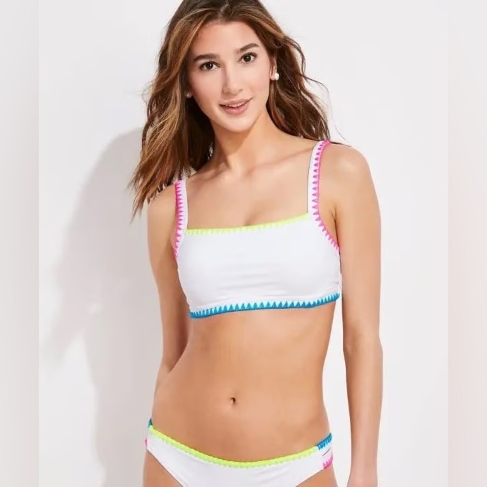 Vineyard Vines Color blocked Coverstitch Bikini Set size M